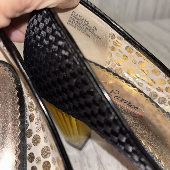 Womens Size 7 Poetic Licence Playland Cherry Peep Toe EUC - Picture 7 of 9